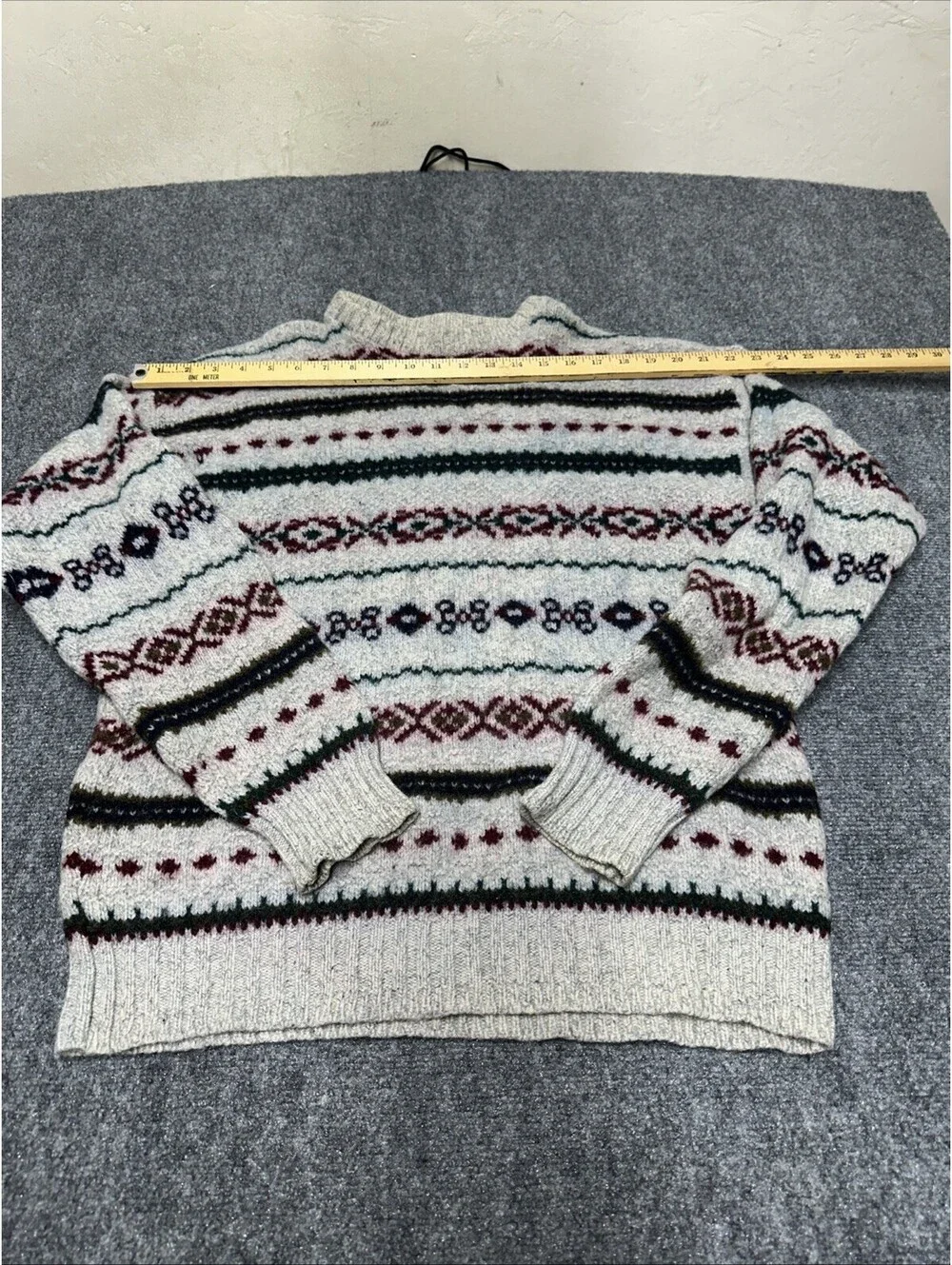ll bean wool sweater men L-Long